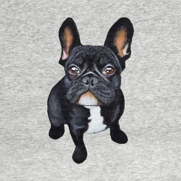 Dog French Bulldog by PaperTigress